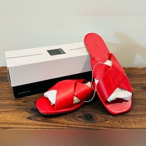 Dolce Vita flats; red leather; brand new with tags